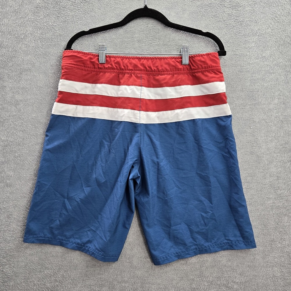 Marvel Men Swimwear M Blue Board Shorts Colorblock Captain America Activewear‎